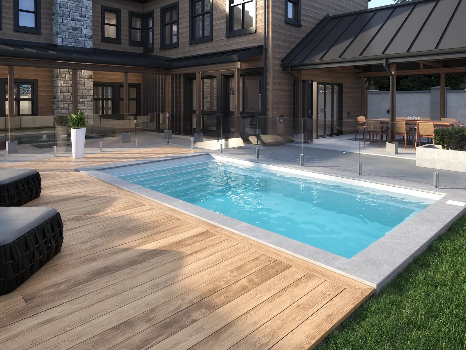 Piscine Mova 11' × 23'