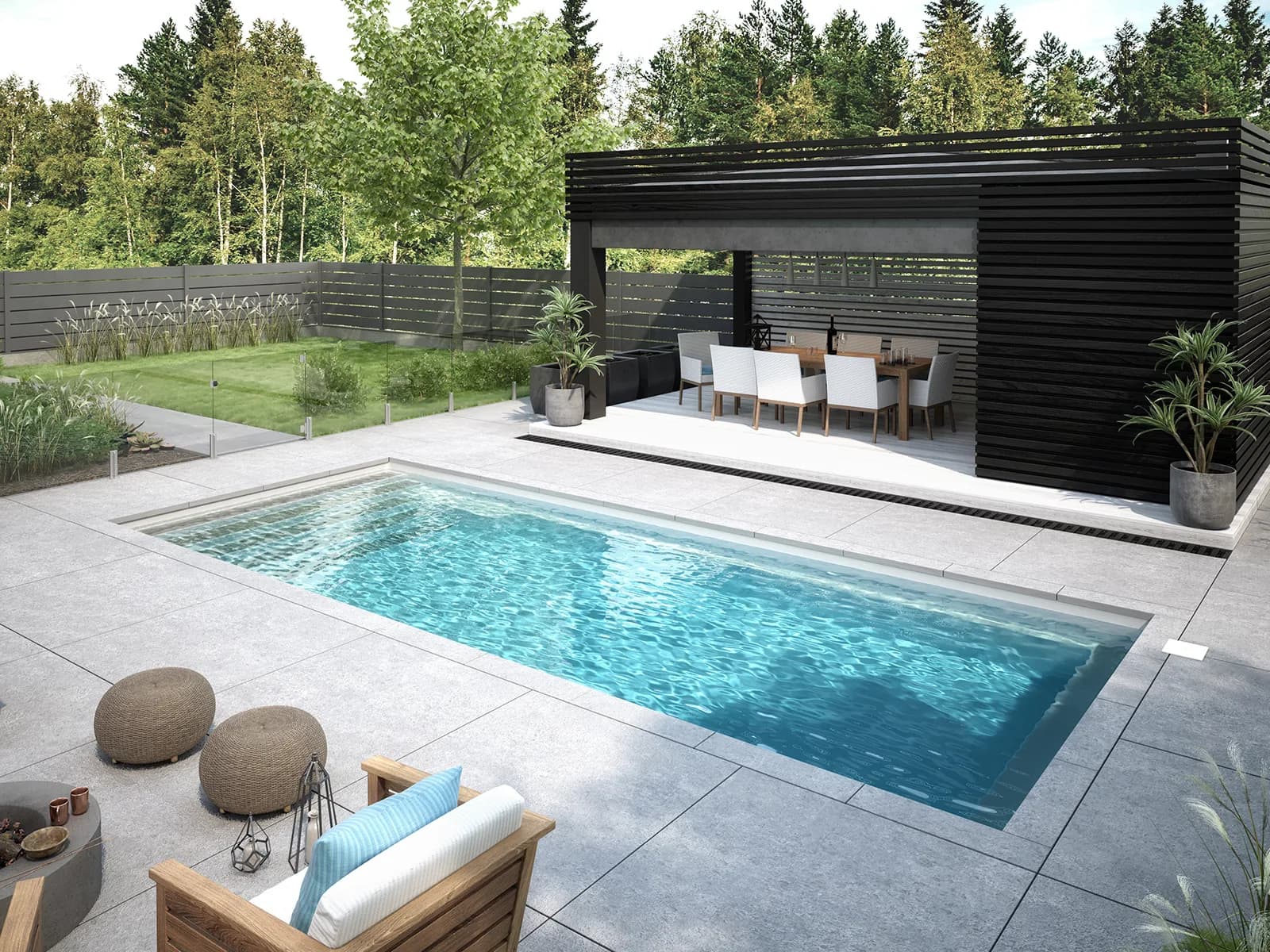 Piscine Mova 11' × 25'