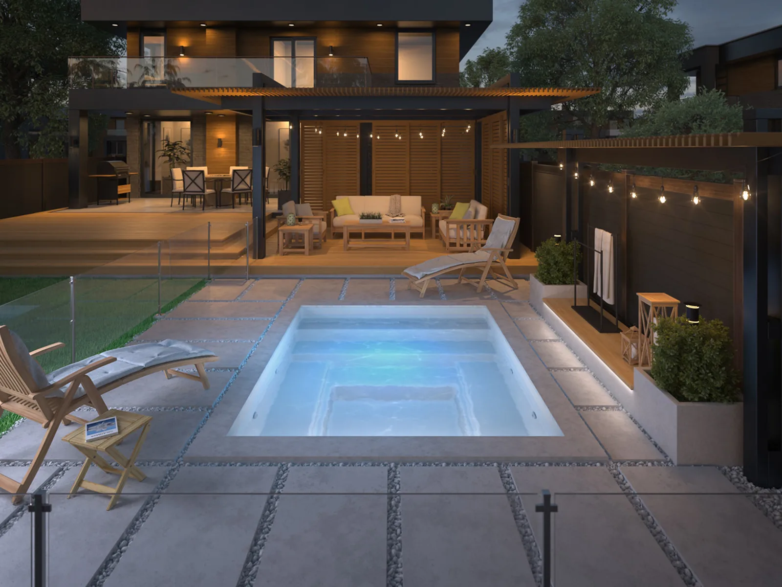 Piscine creusée en fibre de verre Mova